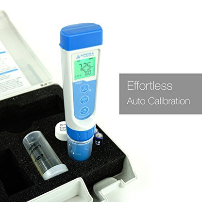 Apera Instruments AI311 Premium Series PH60 Waterproof pH Pocket Tester Kit, Replaceable Probe, ±0.01 pH Accuracy, Lcd display - style: For General Water Solutions
