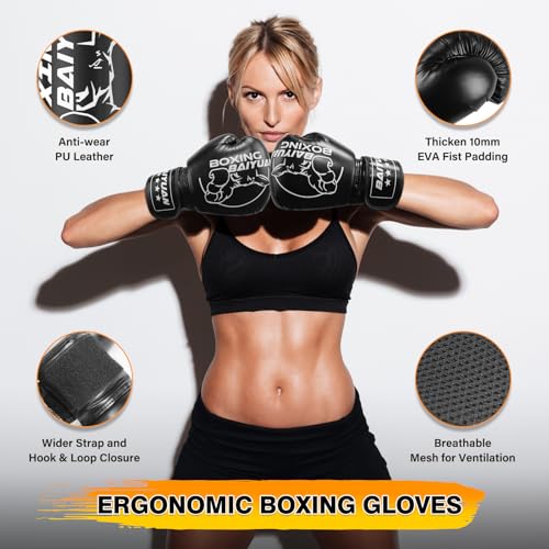 Standing Punching Bag for Adults Teens, Inflatable Boxing Bag with Stand, Kick Boxing Training Equipment for MMA, Muay Thai, Kickboxing - size: 71"