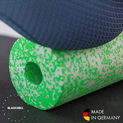 BLACKROLL - MED or MED 45 Foam Roller, Ideal for Myofascial Trigger Point Release and Back Massage, for Yoga, Exercise, Pilates, and Home Gym Workouts and Muscle Recovery, White/Green - size: 12" x 6"