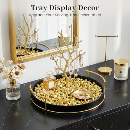 DomeStar 150PCS Gold Acrylic Ice Rocks – Faux Gems Nuggets Vase Fillers Pot of Gold, Glitter Party Decorations, DIY Crafts & Table Scatter - color: Gold