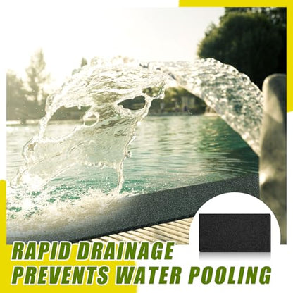 DoubleFill 2 Pack Splash Pad for Fountains and Water Features 12" x 24", Splash Mat for Waterfall Spillway Basins Outdoor Pond
