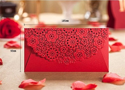 8 PCS Chinese Red Envelopes/Money Pocket/Party Accessory Organizer Envolop for Bussiness Occassion/Invited Card/Wedding/Birthday/New Year Party (8PCS) - color: 8PCS