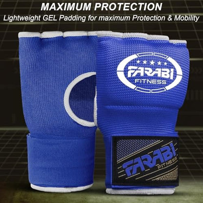 FARABI Kids Hybrid Boxing Inner Gloves Punching Boxing Gloves - color: Blue