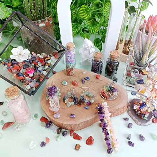 LAIDANLA Rose Quartz Crushed Stone Crystal Chips Bulk Natural Gemstones Healing Reiki Crystals Mini Quartz Vase Filler Aquarium Gravel 0.55lb - color: Pink-rose Quartz, size: 0.55 Pound-（0.28"-0.35"）