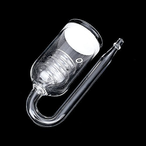 Glass CO2 Reactor, 3 Spiro Glass Diffuser for Aquarium Plants, Suitable for Tanks 15-200 Gal/60-757 Liter - color: CO2 Diffuser-Spiral