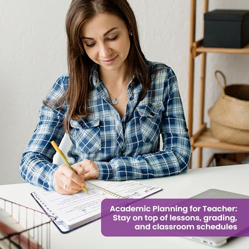 Planner 2026–2027, Academic Monthly Weekly Spiral Calendar, July 2026 – June 2027, Hardcover Agenda Notebook with Tabs, 6.3" x 8.5", Perfect for Students, Teachers, School & Daily Planning - Violet Lagoon - color: R-Violet Lagoon, size: (6.3"x8.5")a5
