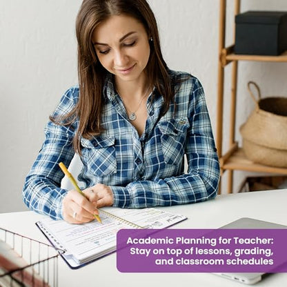 Planner 2026–2027, Academic Monthly Weekly Spiral Calendar, July 2026 – June 2027, Hardcover Agenda Notebook with Tabs, 6.3" x 8.5", Perfect for Students, Teachers, School & Daily Planning - Violet Lagoon - color: R-Violet Lagoon, size: (6.3"x8.5")a5