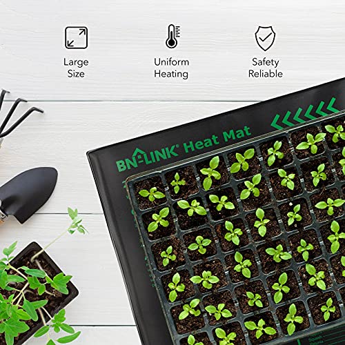 BN-LINK Seedling Heat Mat Warm Hydroponic Heating Pad Waterproof 20" x 20.75" for Seed Starting Greenhouse and Germination, 2 Pack - size: 20x20 2 Pack