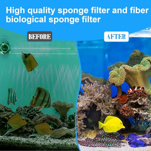 Threlaco 26 Pcs Aquarium Filter Media Kit Compatible with Fluval C3 (50 Gal) Power Filter, 6 White Foam Sponge Pad, 6 Poly Foam Pads, 6 Bio-Screen, 6 Activated Carbon, 2 Pack 3.5 Oz/100g Ceramic Ring - size: Compatible with C3