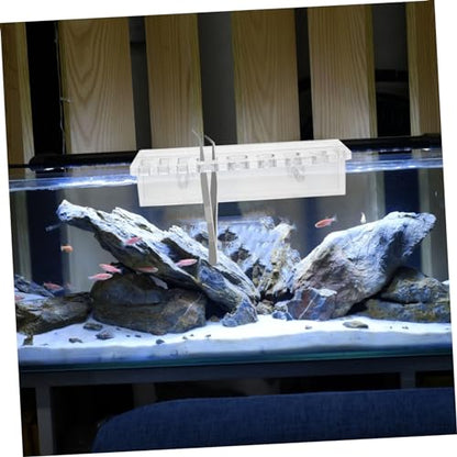 Aquarium Tool Holder -Mounted Organizer for Fish Tank Cleaning Accessories Storage for Scissors Tweezers and Tongs Design