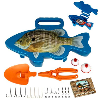 Flambeau Outdoors Wild Bite Fishing Tackle Box Kit - size: One Size, style: Blue Gill