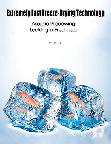 Brine Shrimp Cubes All Natural Tropical Fish Food for Small to Medium Sized Saltwater & Freshwater Fish - Betta Guppy Discus Cichlids Discus Goldfish Angel Fish