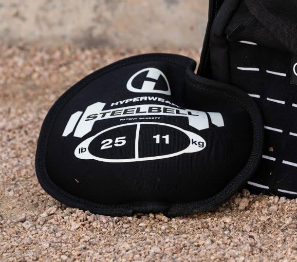 Hyperwear SteelBell - Hyper Flex 4-Way Stretch Neoprene, Patented No-Leak Slam Ball Kettlebell Strength Training - Sustainably Sourced USA Steel Shot - size: 25.0 Pounds