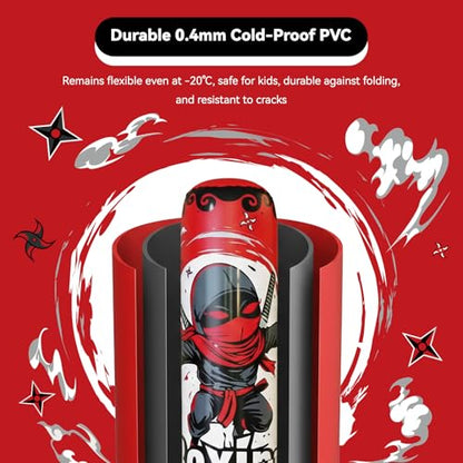 COMMOUDS 67inch Punching Bag for Kids, Inflatable Kids Boxing Set with Gloves, Fast Rebound Punching Bag for Practicing Karate, Taekwondo, MMA, Christmas/Birthday Gift for Boys Girls, Ages 6-14 - color: Red