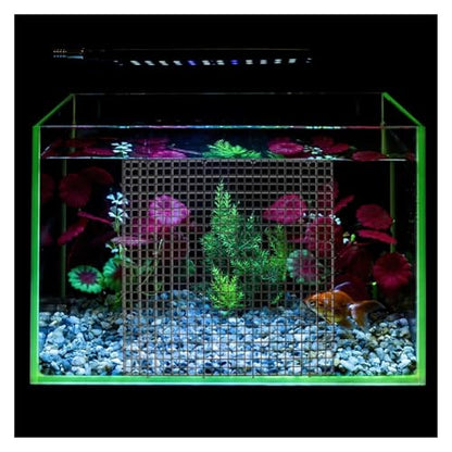 1 Set of Aquarium Grid Dividers Plastic Filter Boards Fish Tank Bottom Partition Nets Multi-Hole Design Easy Installation