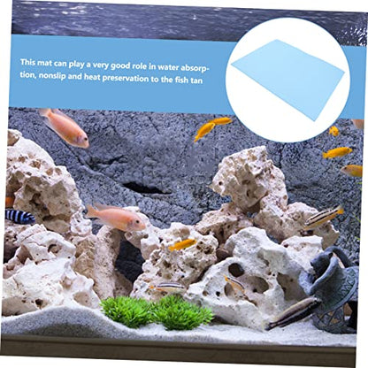 POPETPOP Aquarium Bottom Mat Thick Non Slip Fish Tank Pad for Shock Absorption Heat Insulation Aquarium Leveling Mat for Fish Tank Protection