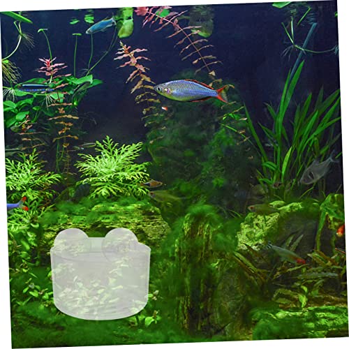 ERINGOGO 4pcs Acrylic Fish Feeding Cup Set Shrimp Feeder for Aquarium Feeding Tool for Red and Line