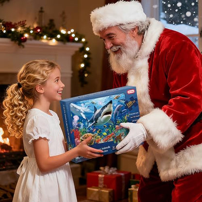 Sitodier Puzzles for Kids Ages 3 4 5 6, 2 Pack 100 Pieces Jigsaw Puzzles for Kids 3-5 4-6 (Forest Animals and Ocean Life), Learning & Educational Games Beautiful Xmas Birthday Gifts for Kid 3-8 - style: 2 Packs 100 Pieces Puzzles