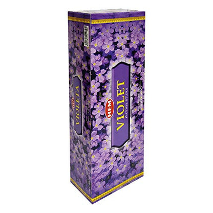 Violet Incense Sticks and Incense Stick Holder Bundle Insence Insense Hem Incense Sticks - color: Violet
