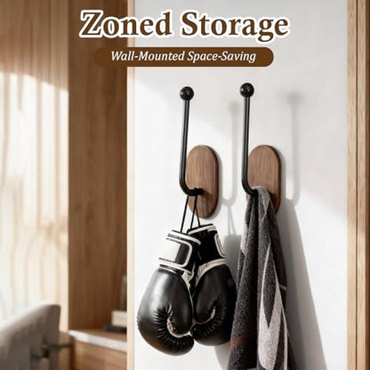 Wall Mounted Boxing Glove Holder, Easy to Install Boxing Glove Wall Hooks, Boxing Gloves Drying Stand