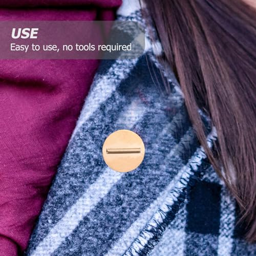EXCEART Magnetic Brooch Holder Metal Brooch Converter Buckle for Clothing Scarf and Shawls Mini Pin Holder Easy Install and Remove 3 Pairs 0.59 X 0.59 X 0.19 in