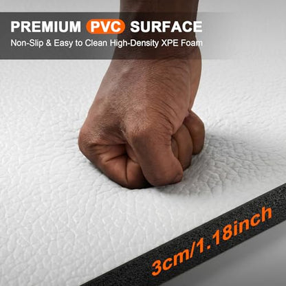 10' x 10' Wrestling Mat (118" x 118" x 1.18") Roll-Up Jiu Jitsu Mat for Home Gym, BJJ, MMA, Grappling, Judo & Martial Arts Training, Durable Non-Slip Folding Exercise Mat - color: Write