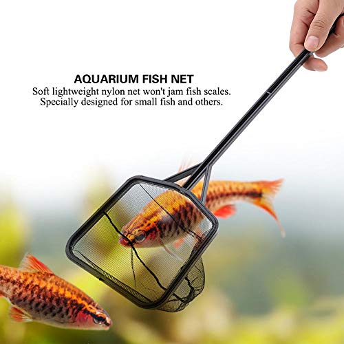 Net - Lightweight Nylon Fish Fishing Net with Plastic Handle (S) - color: S