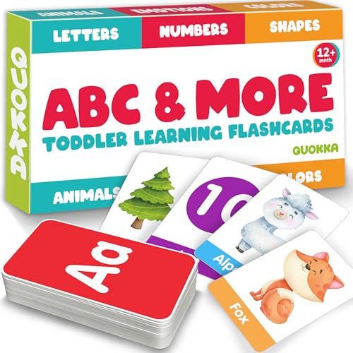 Flash Cards for Kids 1-3 — Learning Alphabet Flashcards for Kids 4-8