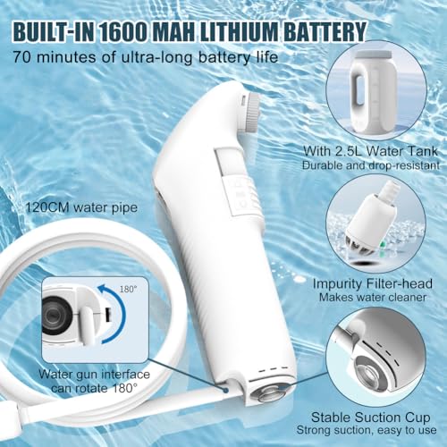 Travel Bidet Personal Hygiene Cleaning,Handheld Bidet Sprayer Private Parts Washing Baby Pregnant Women,Rechargeable Portable Bidet for Women Man