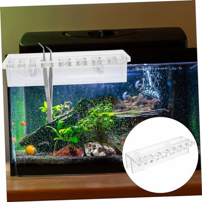 Happyyami Easy Install Fish Tank Tool Rack Aquarium Tool Holder Water Holder Storage Slots