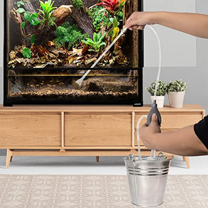 REPTI ZOO Large Reptile Paludarium Tank, Vertical Reptile Terrarium Wide & Tall Amphibian Tank with Top Screen Ventilation (36" W X 18" D X 36" H (Paludarium)) - size: 36"W X 18"D X 36"H (Paludarium)