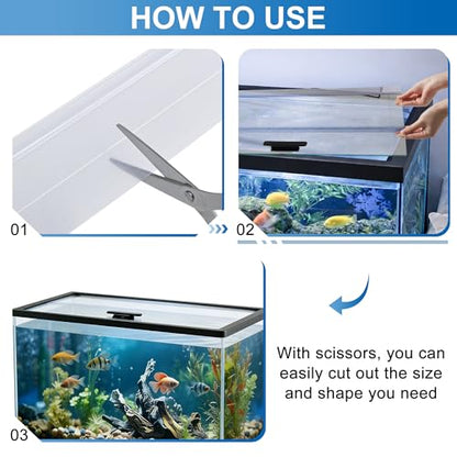 29.21 x 11.69 x 0.16in Aquarium Lid Clear Tempered Glass Canopy | Clear Tempered Aquarium Fish Tank Hoods, FITS for Most 20Long/29 Gallon Fish Tanks (Aqueon, Marine Land & Perfecto) - size: 1PCS-29.21 x 11.69 x 0.16in