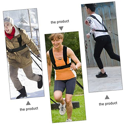 BESTonZON 2Pcs Resistance Training Belt for Running Sled Harness for Strength Improvement Durable Fitness Device for Speed and Outdoor Exercises