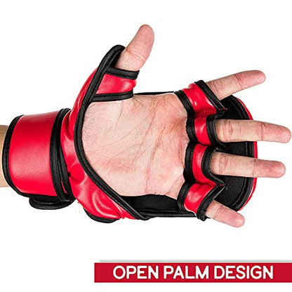 UFC 8oz MMA Sparring Gloves - color: Red, size: Large-X-Large