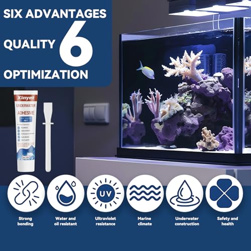 120ml Aquarium Silicone Sealant Clear, Underwater Sealant | Strong Adhesion Fish Tank Sealant for Fish Tank,Swimming Pools,Spa Pools,Underwater Equipment
