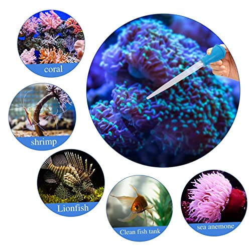Toddmomy Fish Tank Cleaning Kit 3pcs Aquarium Tools Pipette Dropper Feeder Tweezers for Hardscape Coral and Gravel
