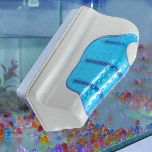 Jasonwell Magnetic Aquarium Fish Tank Glass Algae Glass Cleaner Scrubber Floating Clean Brush(L) - size: L