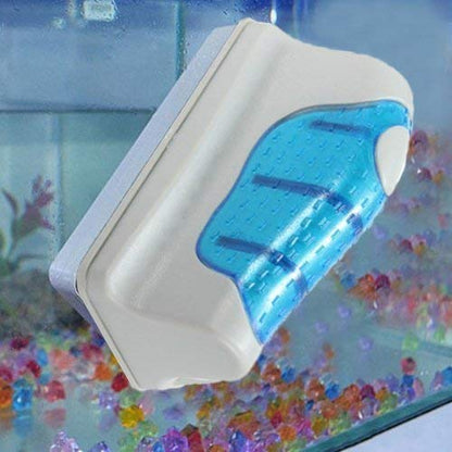 Jasonwell Magnetic Aquarium Fish Tank Glass Algae Glass Cleaner Scrubber Floating Clean Brush(L) - size: L