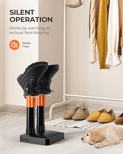 xasla Boot Dryer Shoe Dryer, Glove Dryer with Heat Blower, Silent Electric Boot Warmer with Articulating Ports, Quick Drying for Work Boots, Ski Boots, Sneakers, Hats, Helmets