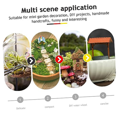 Abaodam 12pcs Mini Resin Bridge Model DIY Landscape Decor Miniature Bridge Statue for Aquarium