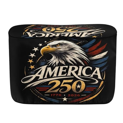 Howilath 250 Anniversary Propane Tank Covers 40Lb American Eagle Travel Trailer Dust Cover RV Accessories Camper Gas Cylinder Cover - color: 250 Anniversary American Eagle, size: Large(Double 40LB)