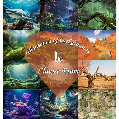 Palm Tree Leaves Aquarium Background Tropical Jungle Rainforest Fish Tank Background Tropical Stream Nature Landscape Reptile Tank Backgrounds Foggy Misty Leaf Reptile Enclosure Backgrounds 24x12in - color: Light Green, size: 24(W)x12(H)inches/ 60(W)*30cm