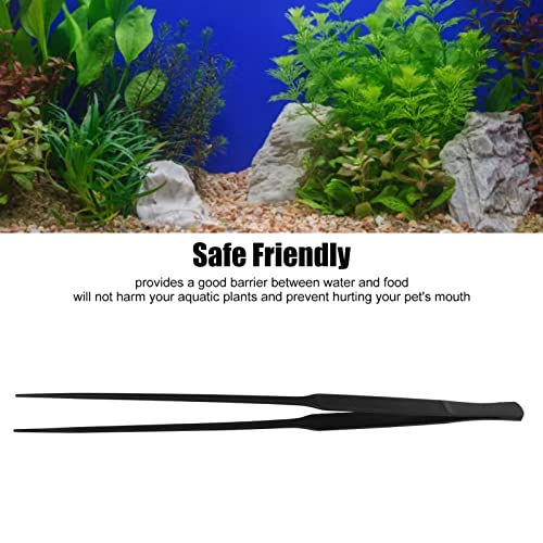 Aquarium Tweezers,Stainless Steel Long Handle Straight Fish Tank Feeding Forceps Fish Feeding Pliers for Aquarium Plants Substrates Gravel Corals (Straight Tweezers)