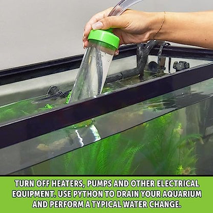 Python No Spill Clean and Fill Aquarium Maintenance System, Gravel Cleaner and Water Changer, 50 Foot