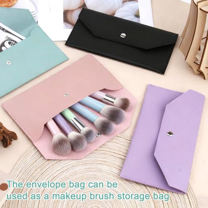 4 Pack PU Leather Cash Envelope Wallets for Women, Reusable Money Envelopes for Budgeting and Organizing Finances, Stylish and Durable Money Management System for Budgeting and Expense Tracking