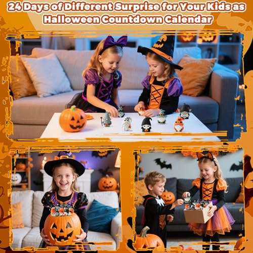 Gnome Advent Calendar 2026 Halloween,24 Day Halloween Countdown Calendar with 24 Collectible Gnome Gifts for Kids Boys Girls Toddlers Boo Basket Stuffers - color: Multi Gnome