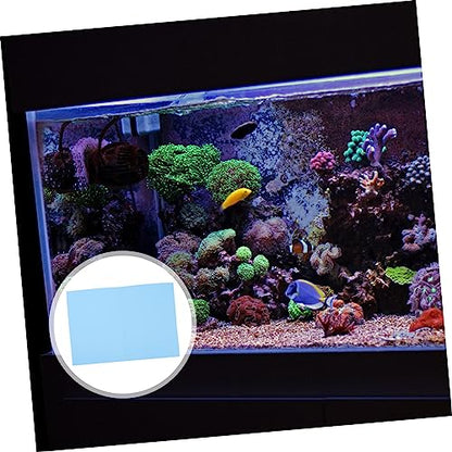 POPETPOP Fish Tank Pad Bottom Reptile Supplies Washable Black Terrarium Pad Fish Tank Cushioning Mat Turtle Tanks Fish Tank Leveling Mat Fish Aquarium Accessories Waterproof - Blue Foam - color: Blue