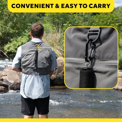 SF Fly Fishing Landing Net Soft Rubber Mesh Trout Net Catch and Release Net - style: Folding Landing Net