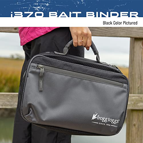 FROGG TOGGS Bait Binder, Fishing Tackle and Bait Storage, Salt Water Resistant Soft Sided Tackle Bag, Blue, i370