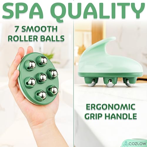 COZLOW Lymphatic Massager - Handheld Drainage Roller Massage Tool to Help Support Lymph System Care by Promoting Circulation, which May Decrease Appearance of Cellulite - color: Lymphatic Massager
